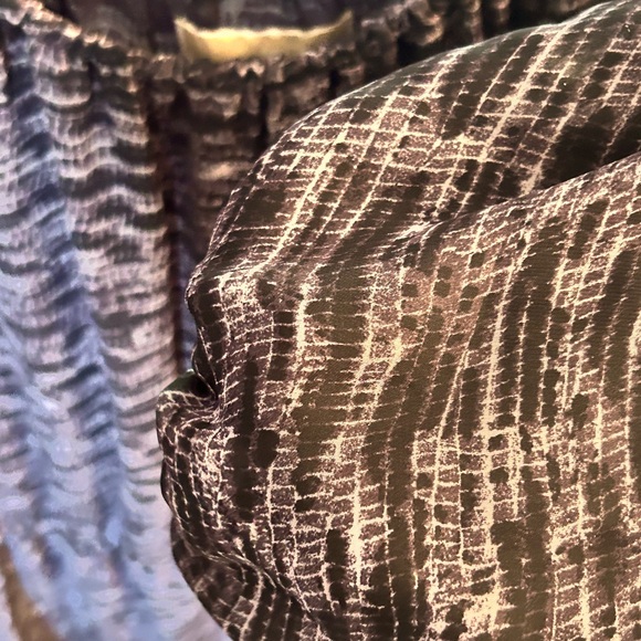 MICHAEL Michael Kors Reptile Print Smocked Purple Dress - Picture 4 of 4